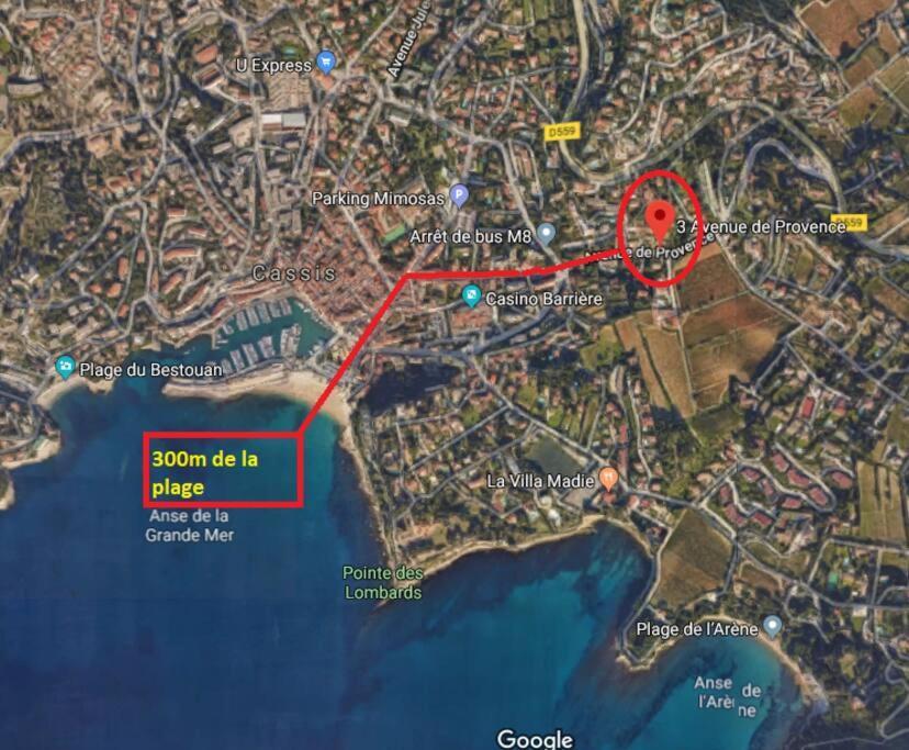Au Calme, 200M Du Centre T2 Avec Balcon Et Parking Apartment Cassis Exterior photo